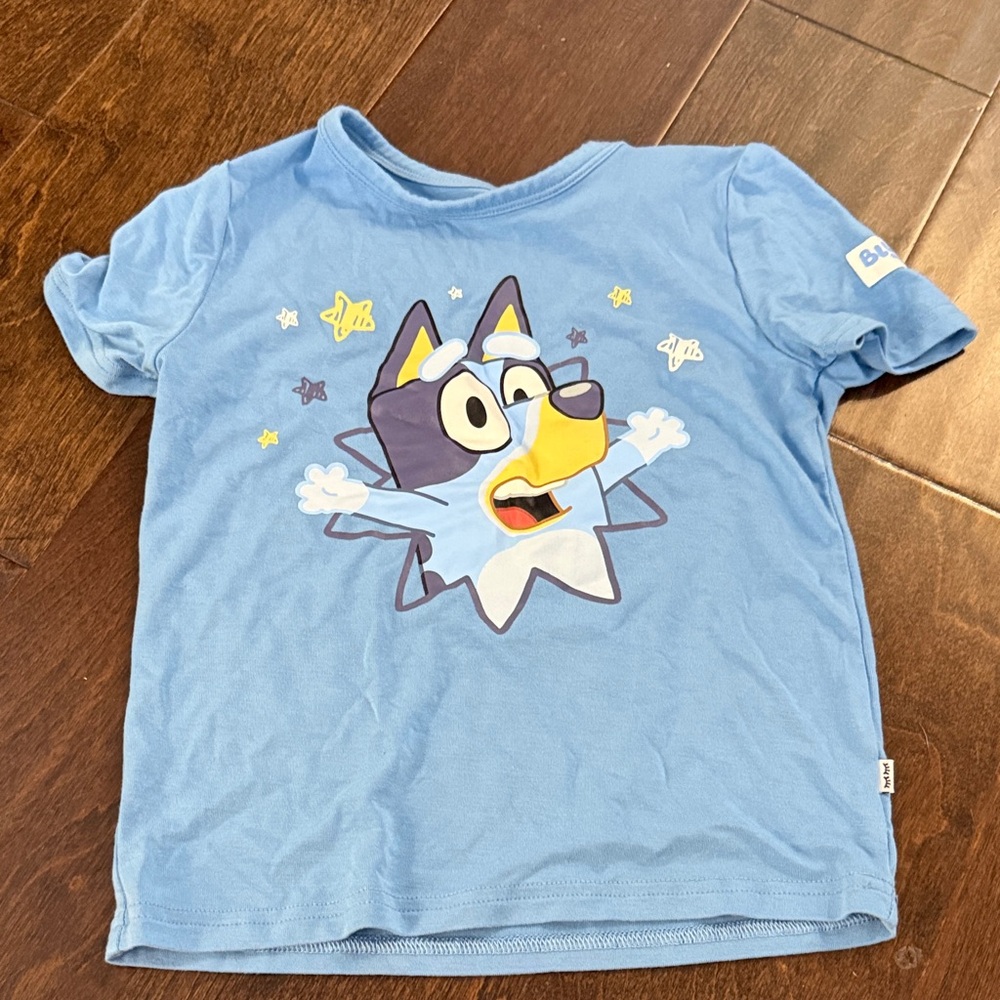 Little sleepies bluey shirt